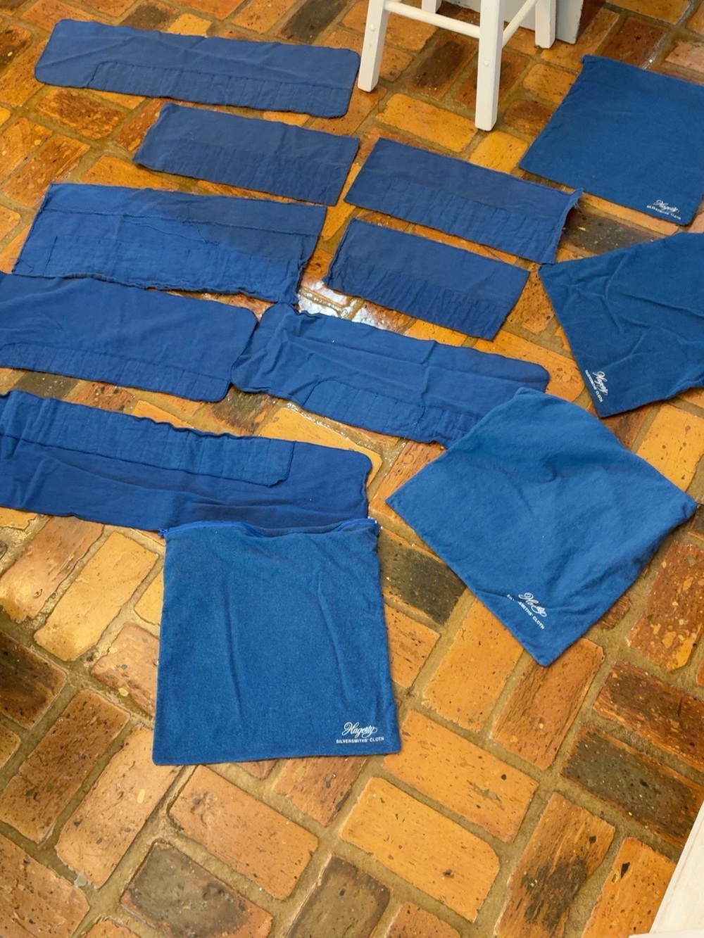 Hagerty Silversmiths’ Cloth Silver Storage Lot – 12 Pieces